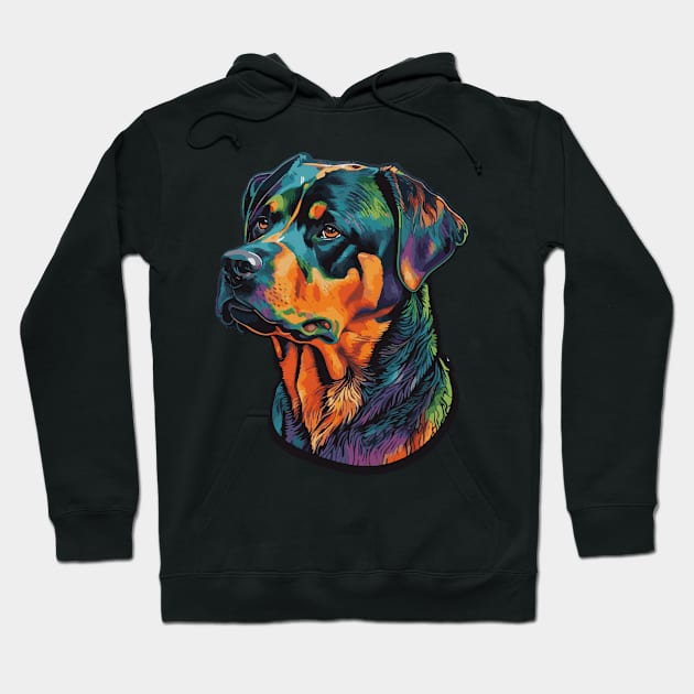 Rottweiler Dog Art Hoodie by The Image Wizard